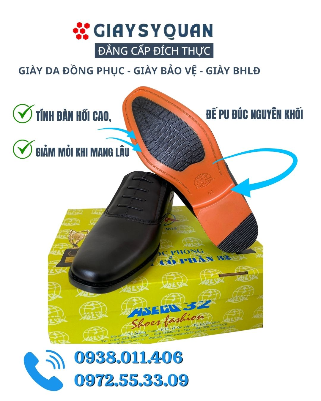 Chất liệu PU cao cấp - Khả năng chống trơn trượt vượt trội