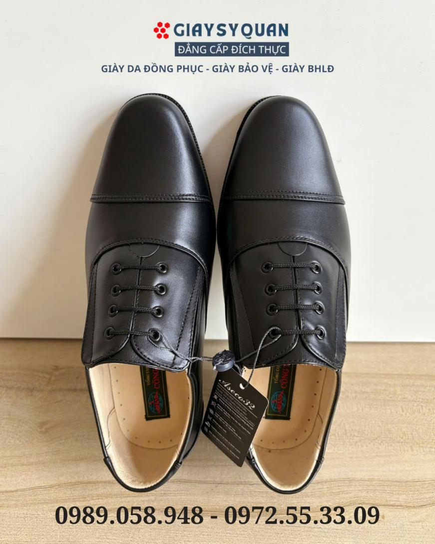 Giày sĩ quan quân đội cấp tá do Công ty Cổ phần 32 sản xuất