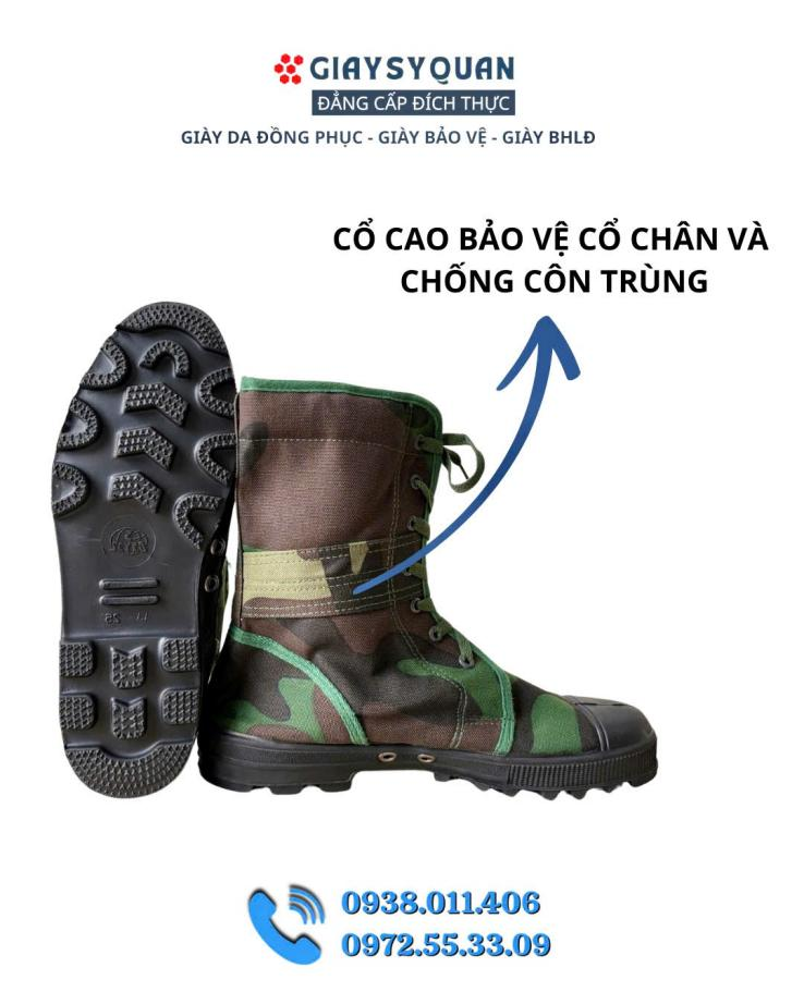 Giày vải bộ đội cổ cao